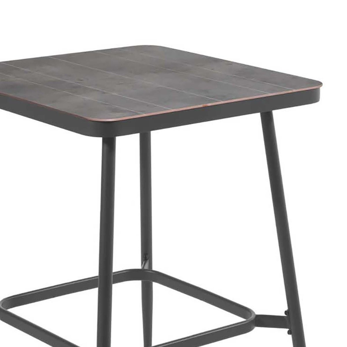 Table de jardin carrée, BASEL gris, GESCOVA
