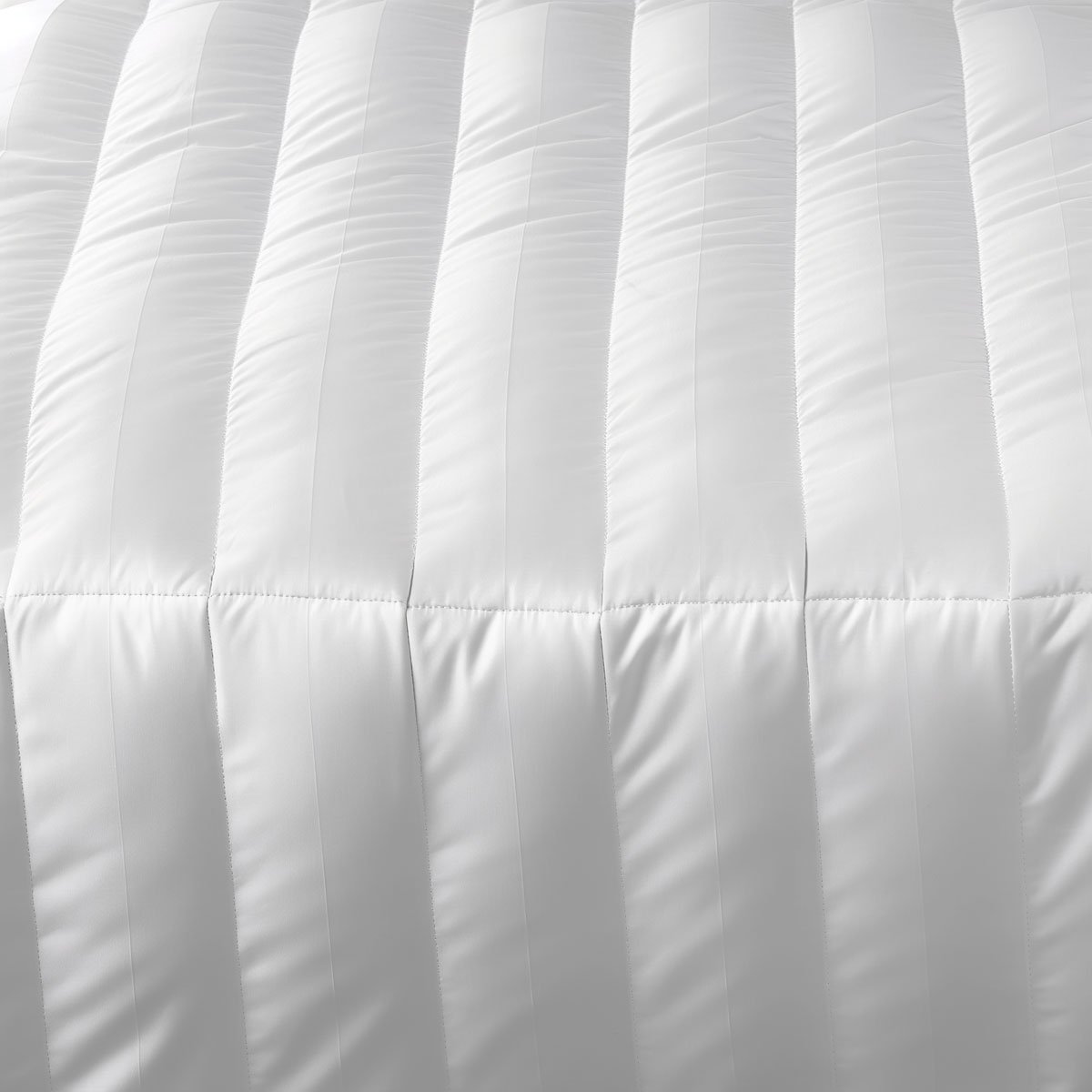 Couette Satin rayé - LEGERE blanc, TOISON D OR