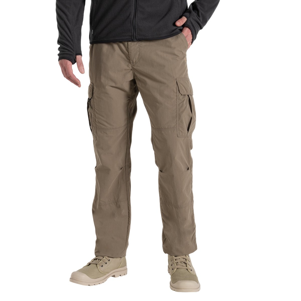 Pantalon uni à poches beige, CRAGHOPPERS