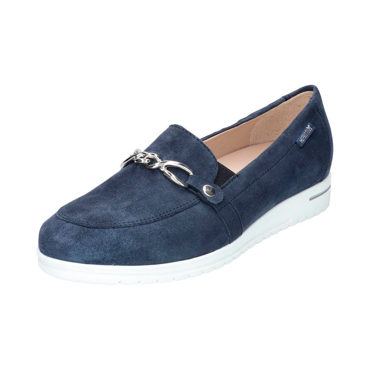 Mocassins en cuir JULIANA bleu p5139, MEPHISTO