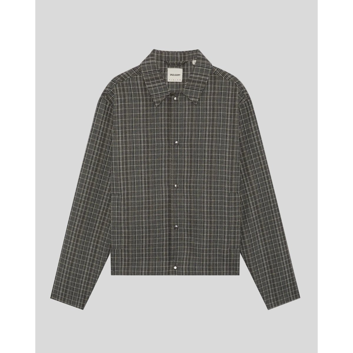 Surchemise légère à carreaux noir lacquer, LYLE & SCOTT