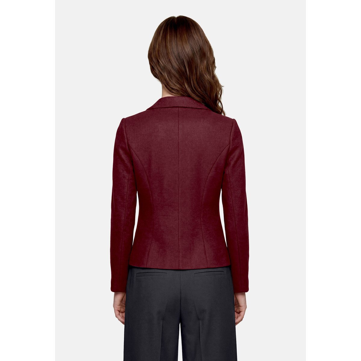 Blazer en laine à poches plaquées maroon banner, BETTY BARCLAY