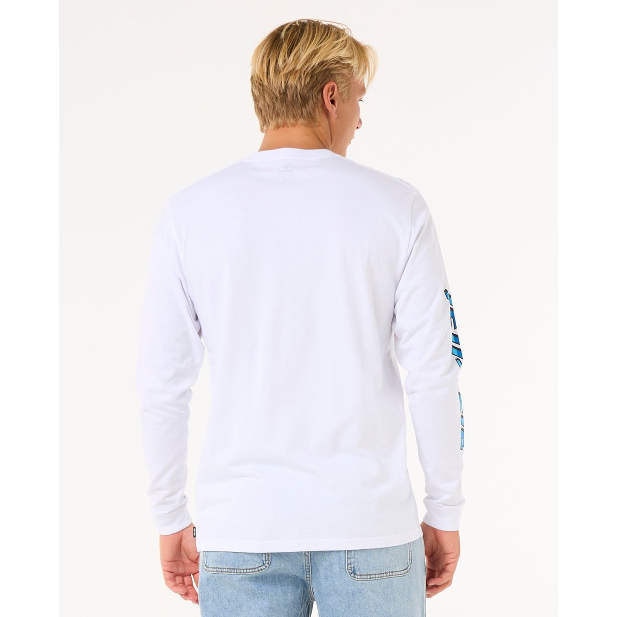 T-shirt FADE OUT ICON L/S TEE blanc, RIP CURL