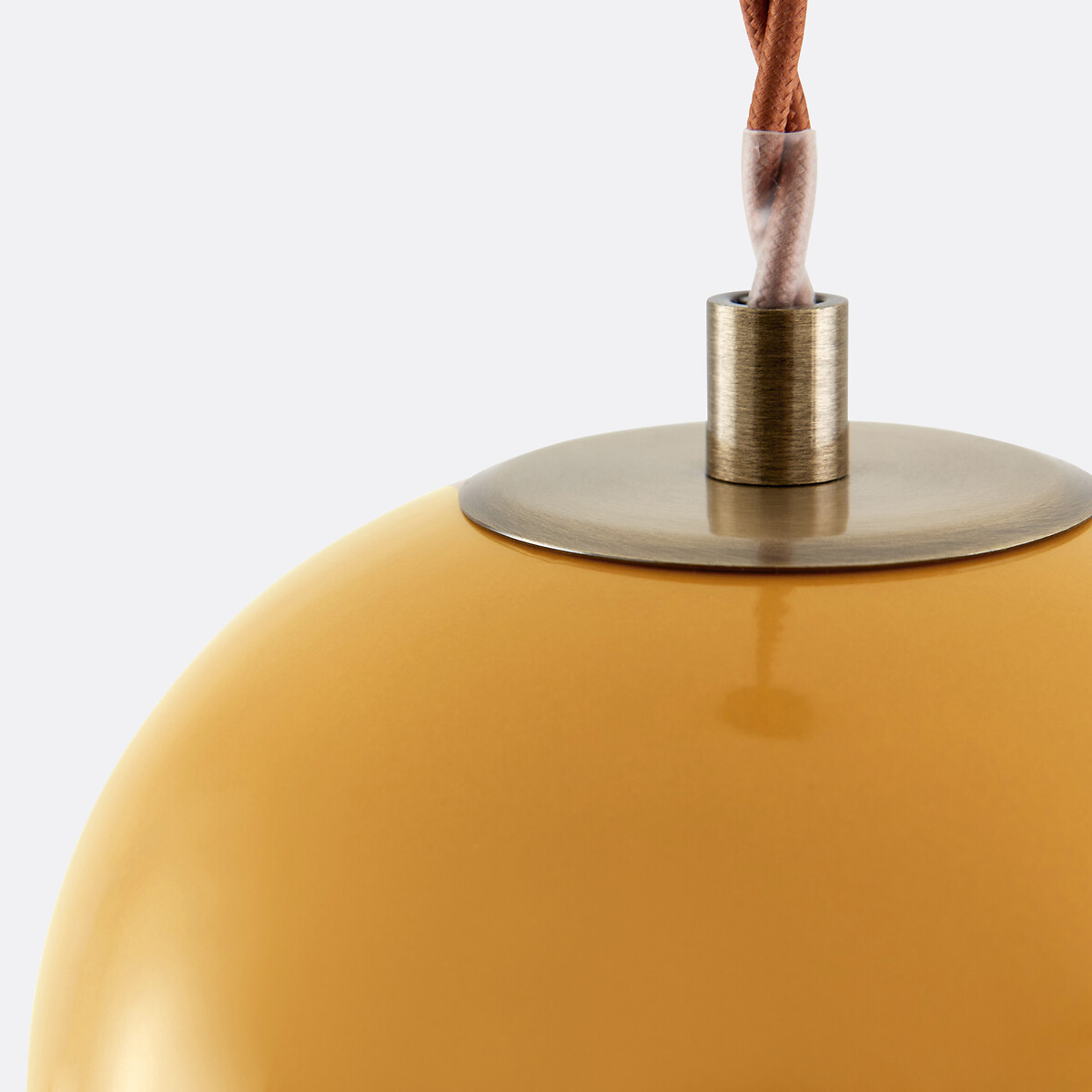 Nilana 15cm Diameter Ceramic Ceiling Light mustard, LA REDOUTE INTERIEURS