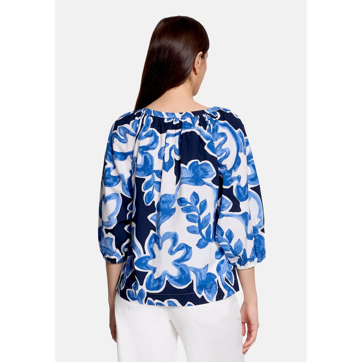 Tunique à imprimé blanc/bleu, BETTY & CO