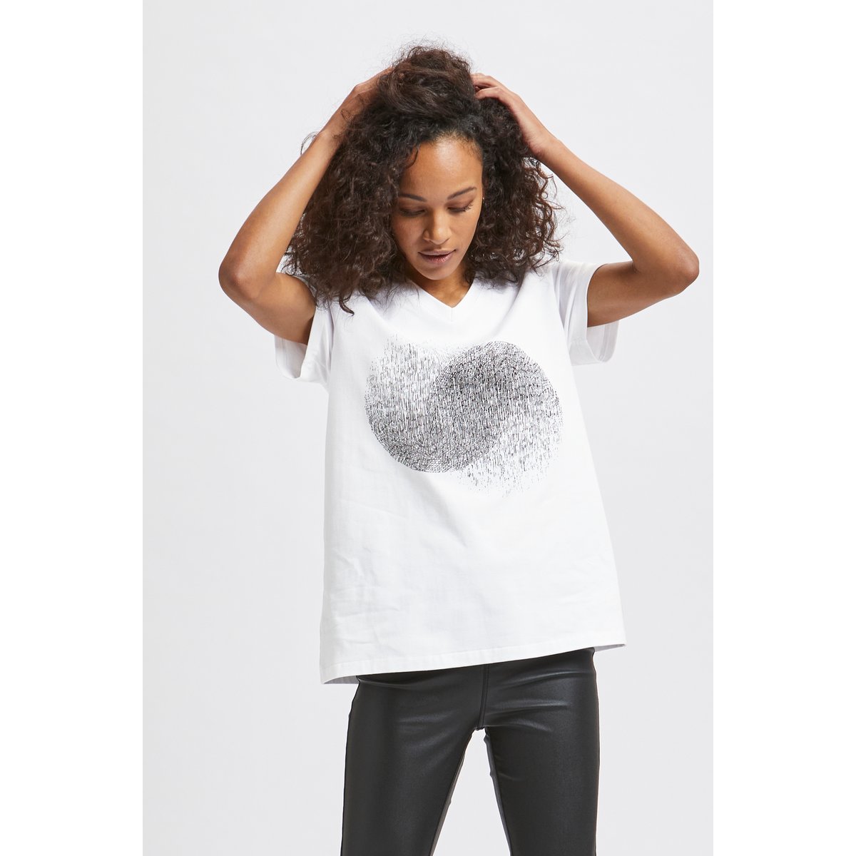 T-shirt blanc optical white, KAFFE