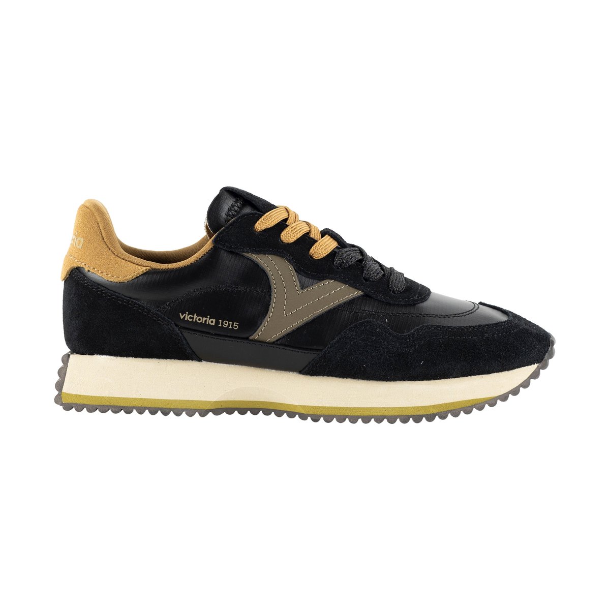 Basket Basse Cuir noir, VICTORIA