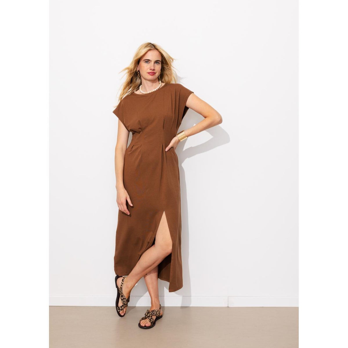 Robe en jersey chocolat, PROMOD