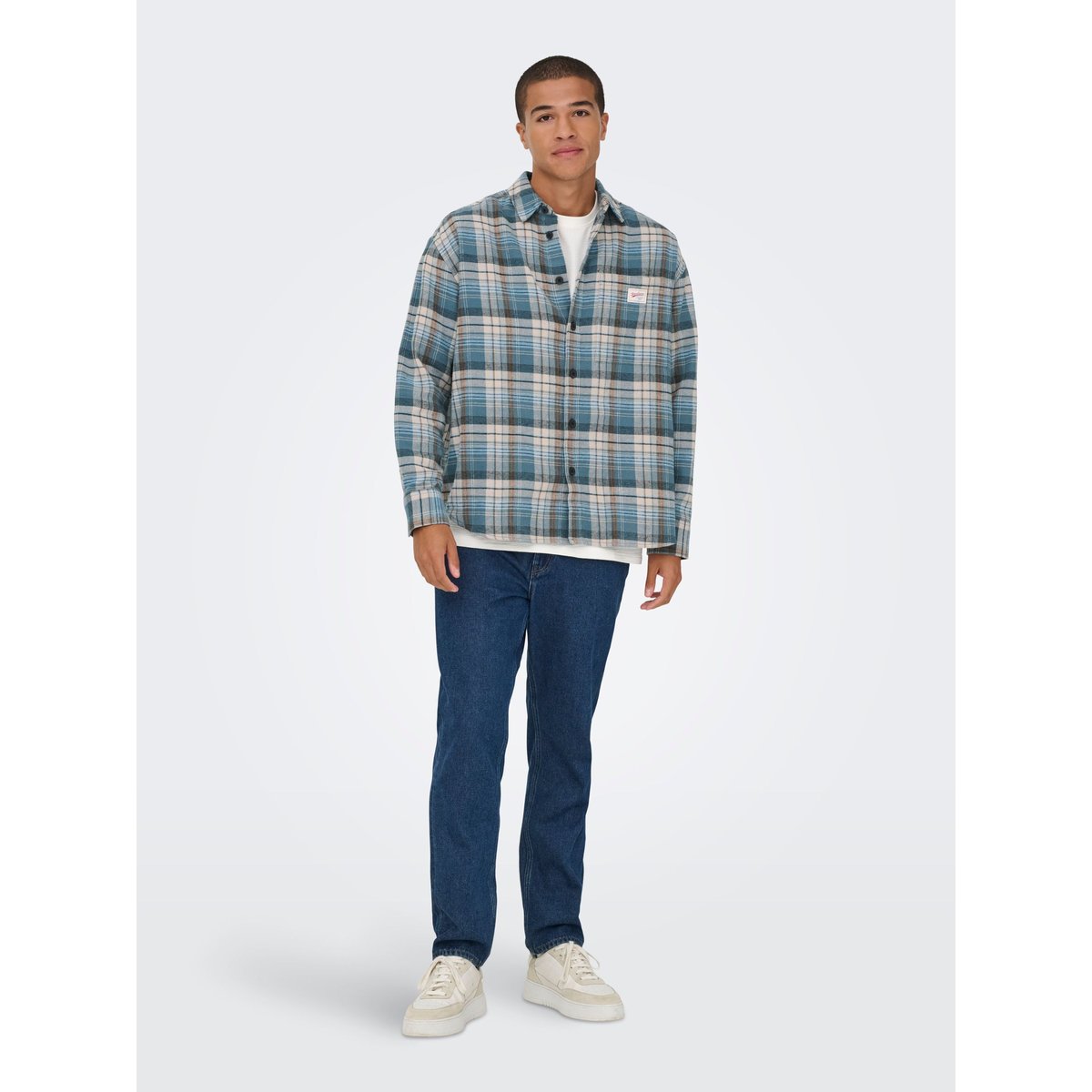 Chemise turquiose - glacier lake, ONLY & SONS