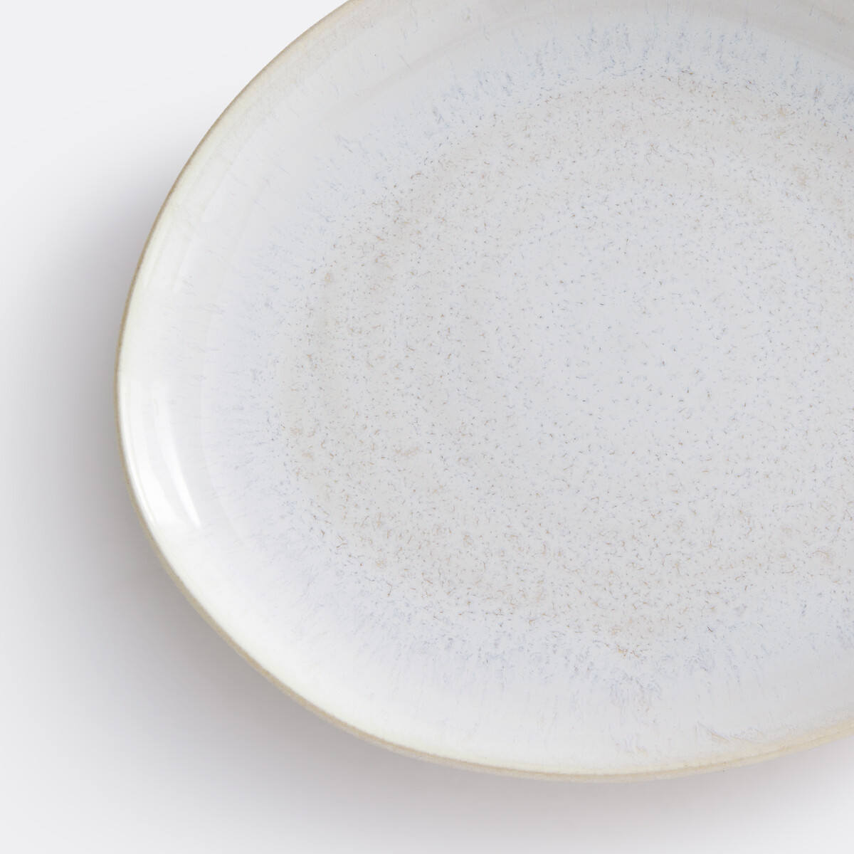 Lot de 4 assiettes dessert en grès nacré, Ivoria beige nacre, LA REDOUTE INTERIEURS