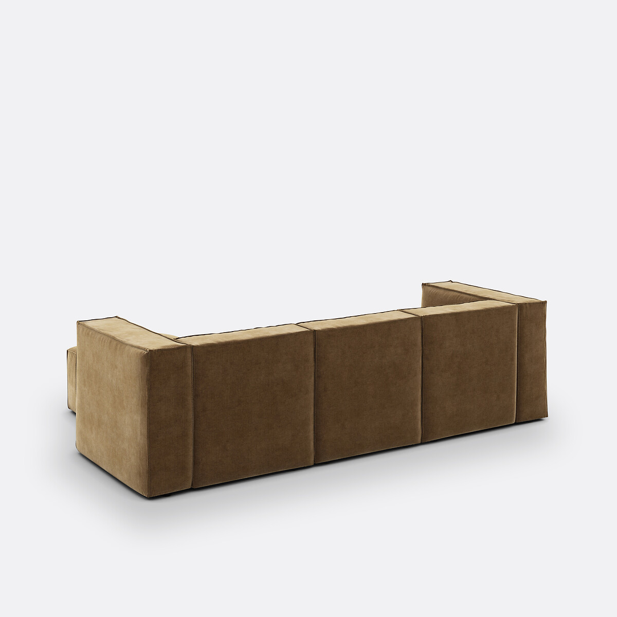 Modulable 3 places et pouf velours côtelé vintage Seven  bronze, LA REDOUTE INTERIEURS