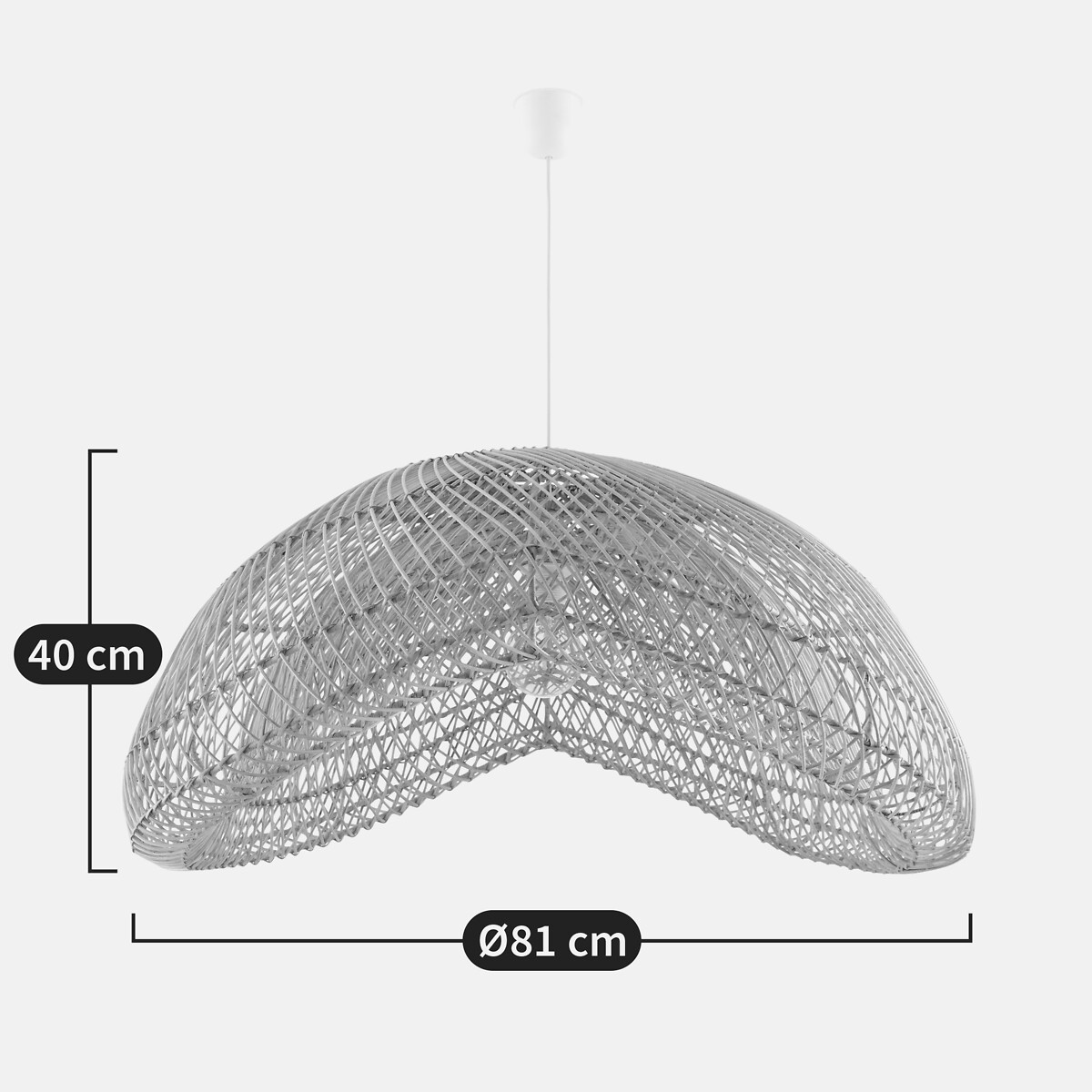 Kirana 81cm Diameter Rattan Ceiling Light natural, LA REDOUTE INTERIEURS