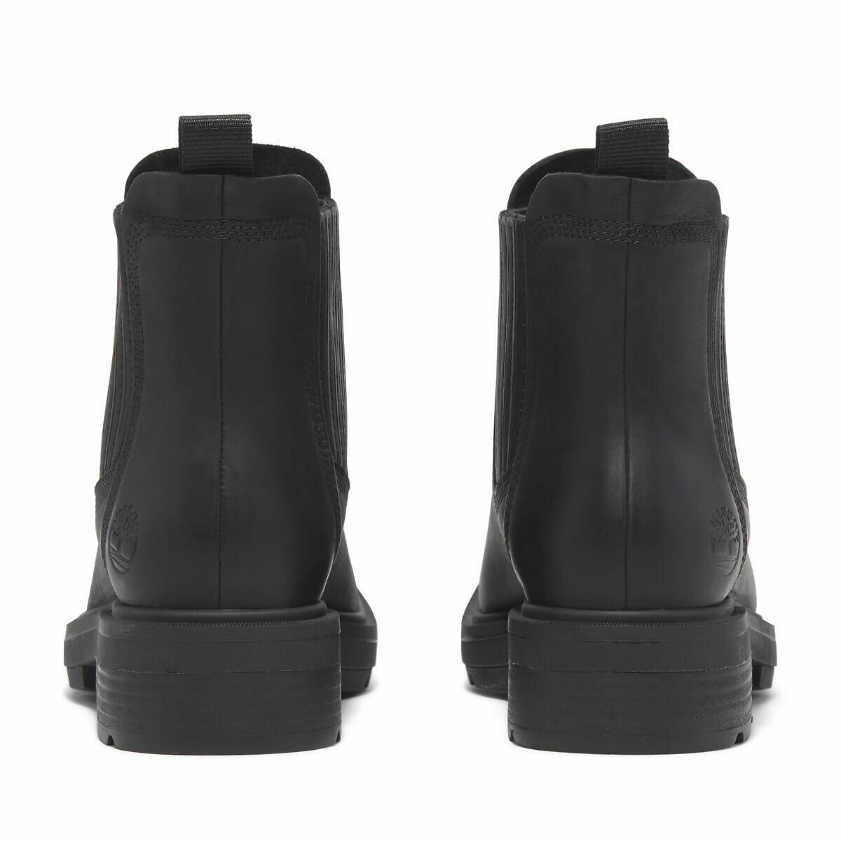 Boots chelsea en cuir Brimfield Mid noir, TIMBERLAND