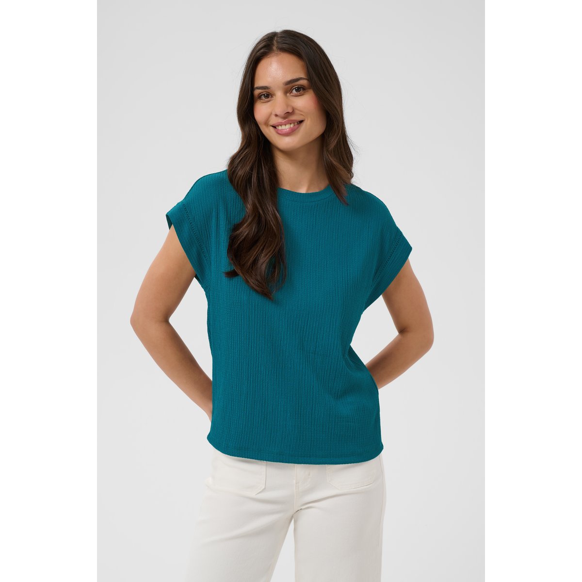 Blouse à manches courtes bleu legion blue, KAFFE