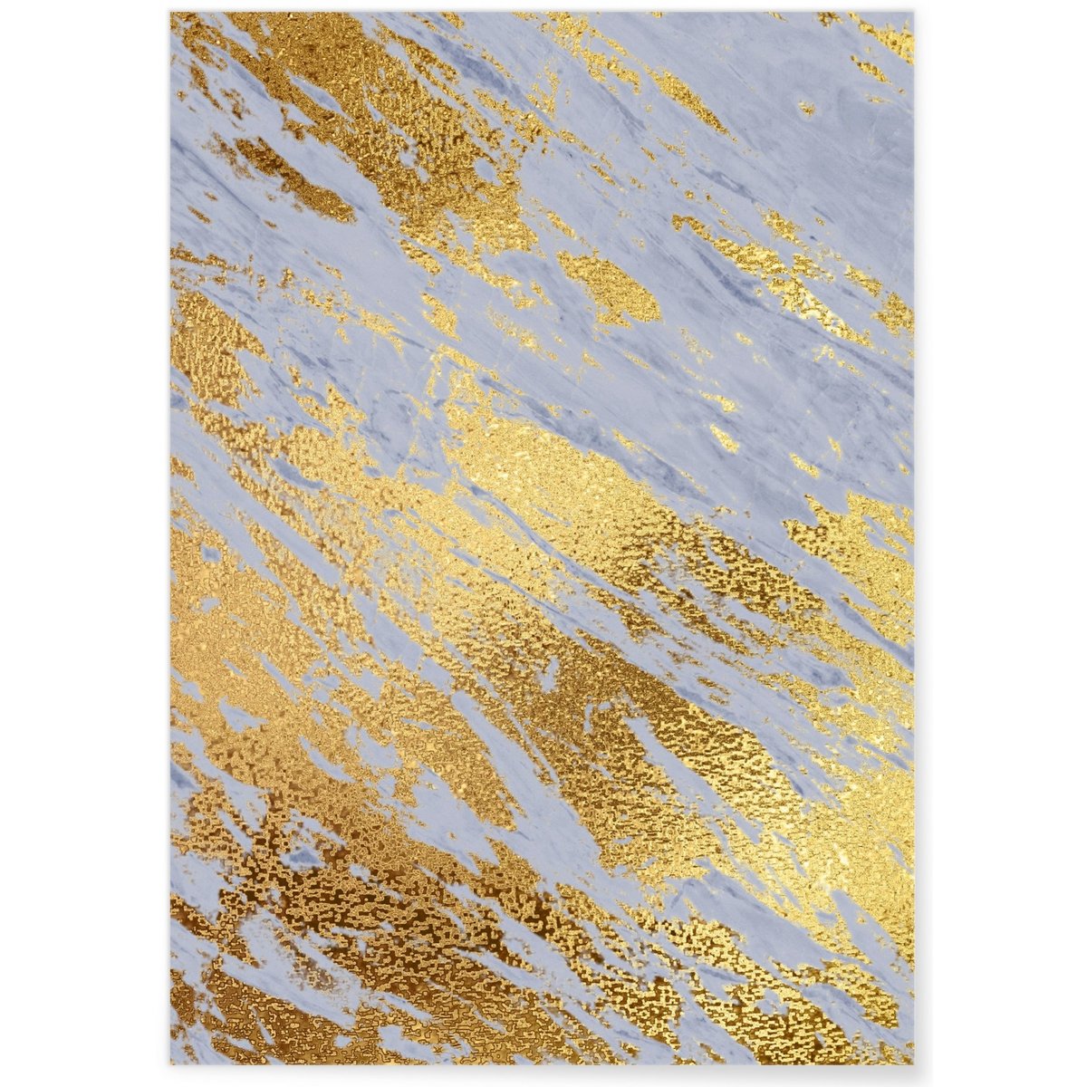 Affiche Gold Background 1 blanc, L'AFFICHERIE