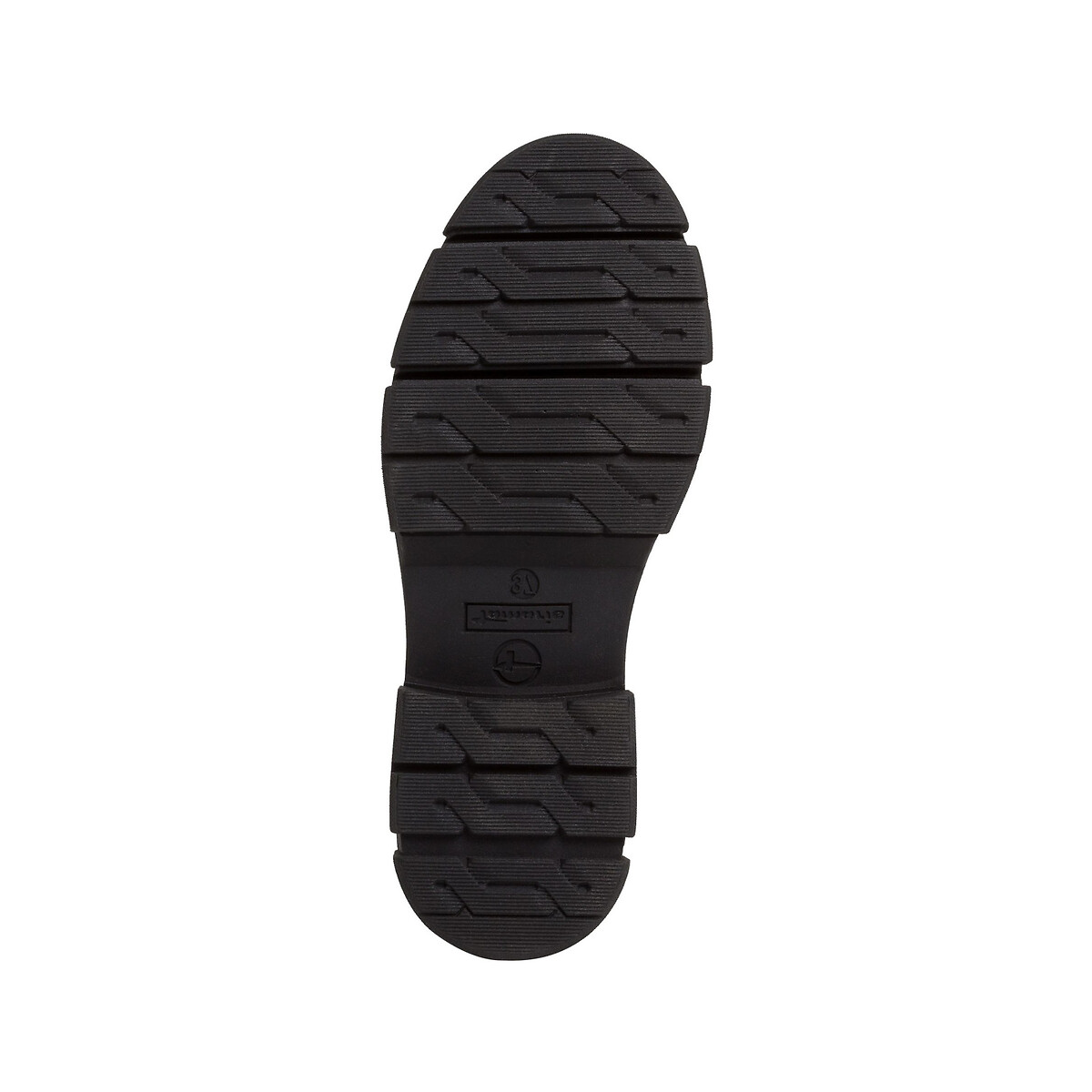 Boots chelsea en cuir noir, TAMARIS