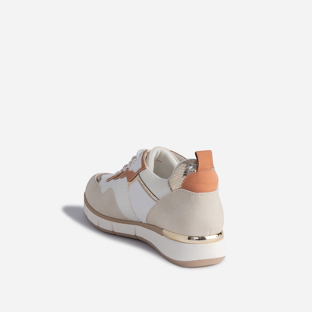 Basket HALISSE blanc/rose, TEXTO
