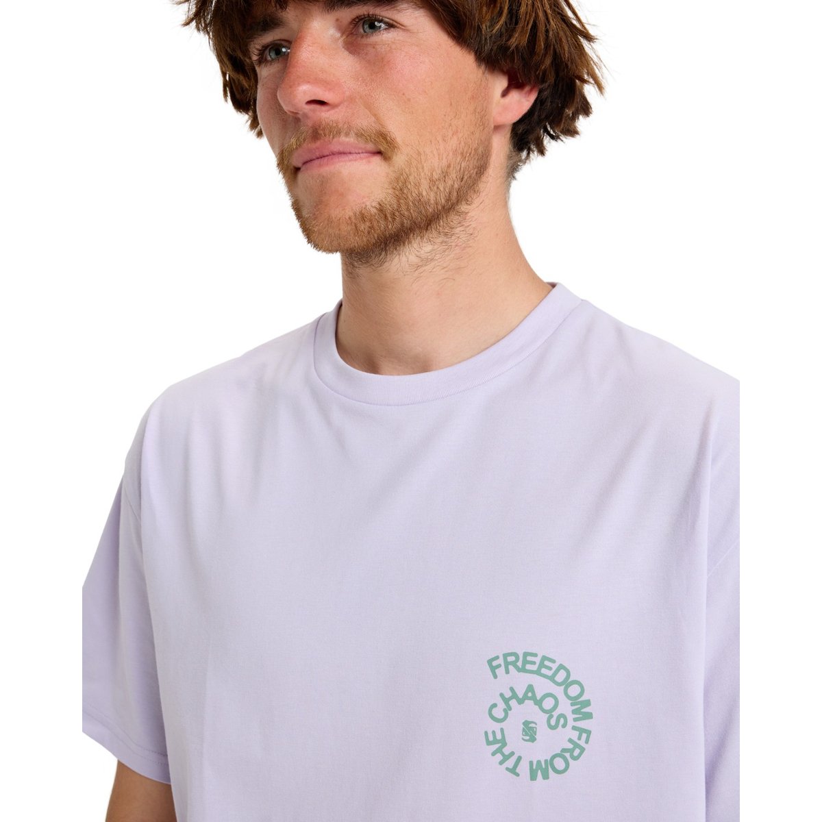 T-shirt manches courtes sérigraphié FREEDOM FROM THE CHAOS violet orchid petal, QUIKSILVER