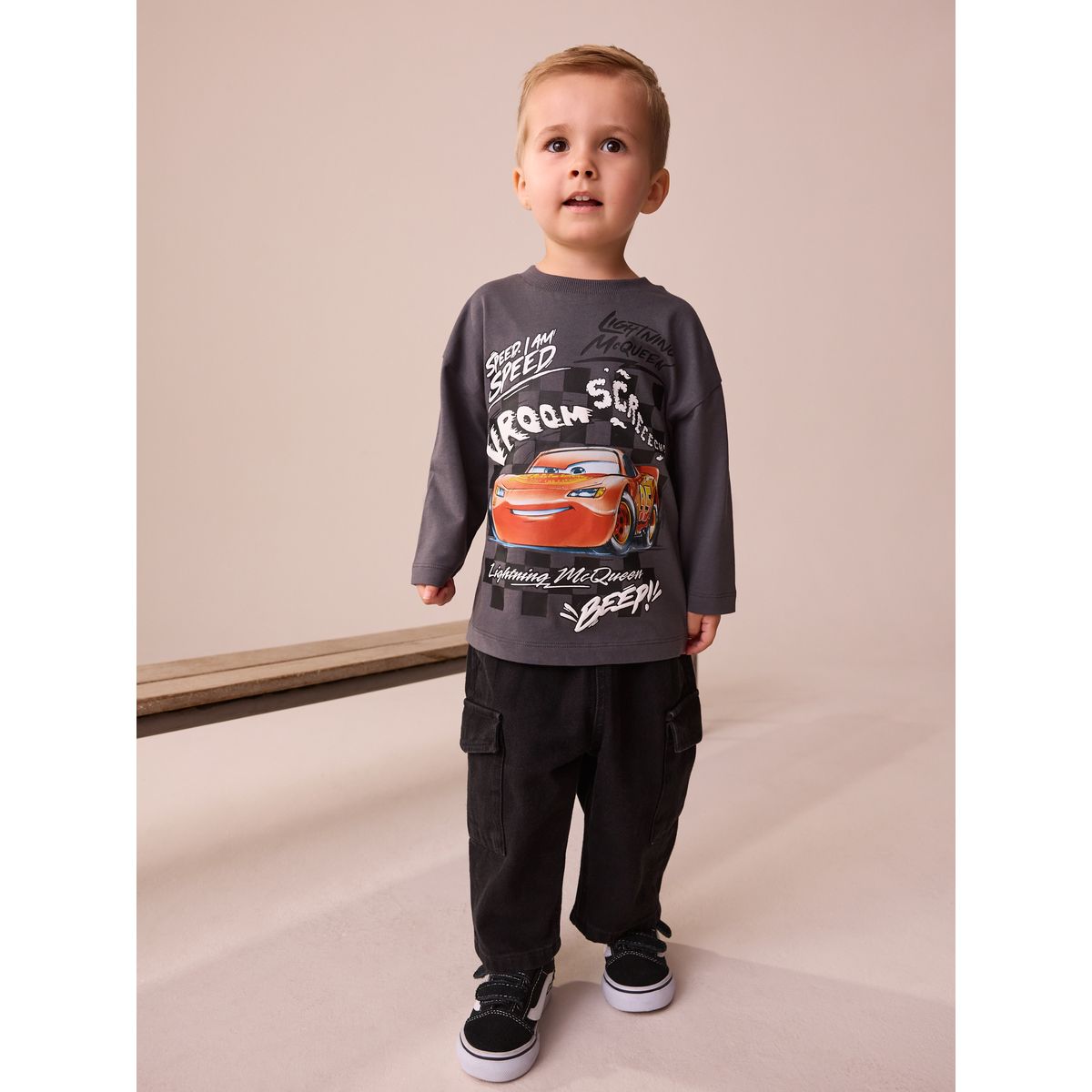 T-shirt à manches longues disney cars gris anthracite, NEXT