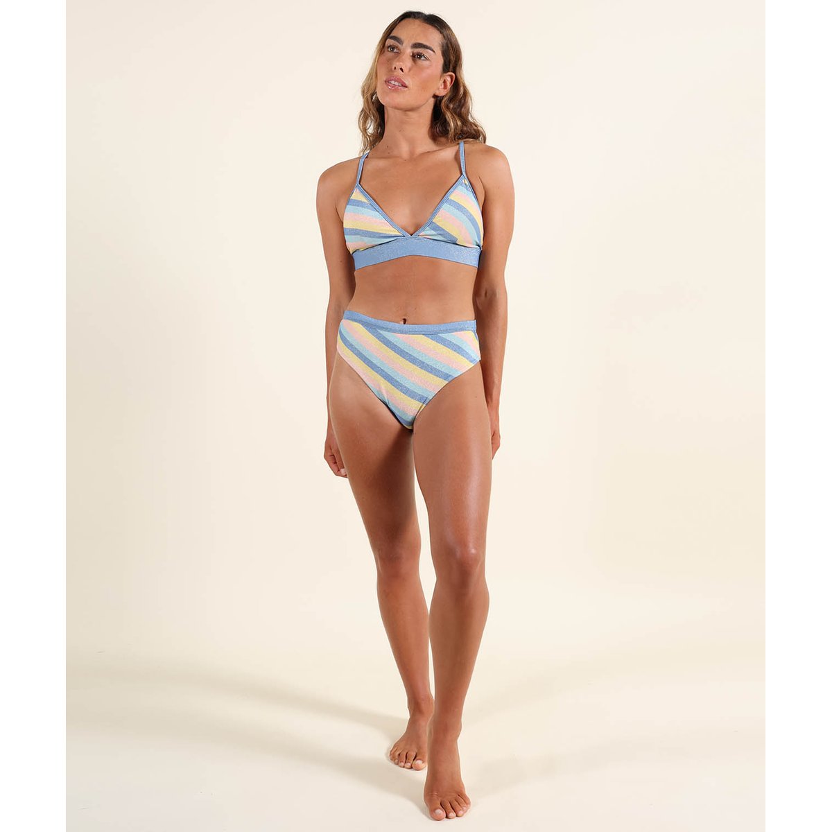 Haut de bikini triangle ALLY lost blue, OXBOW