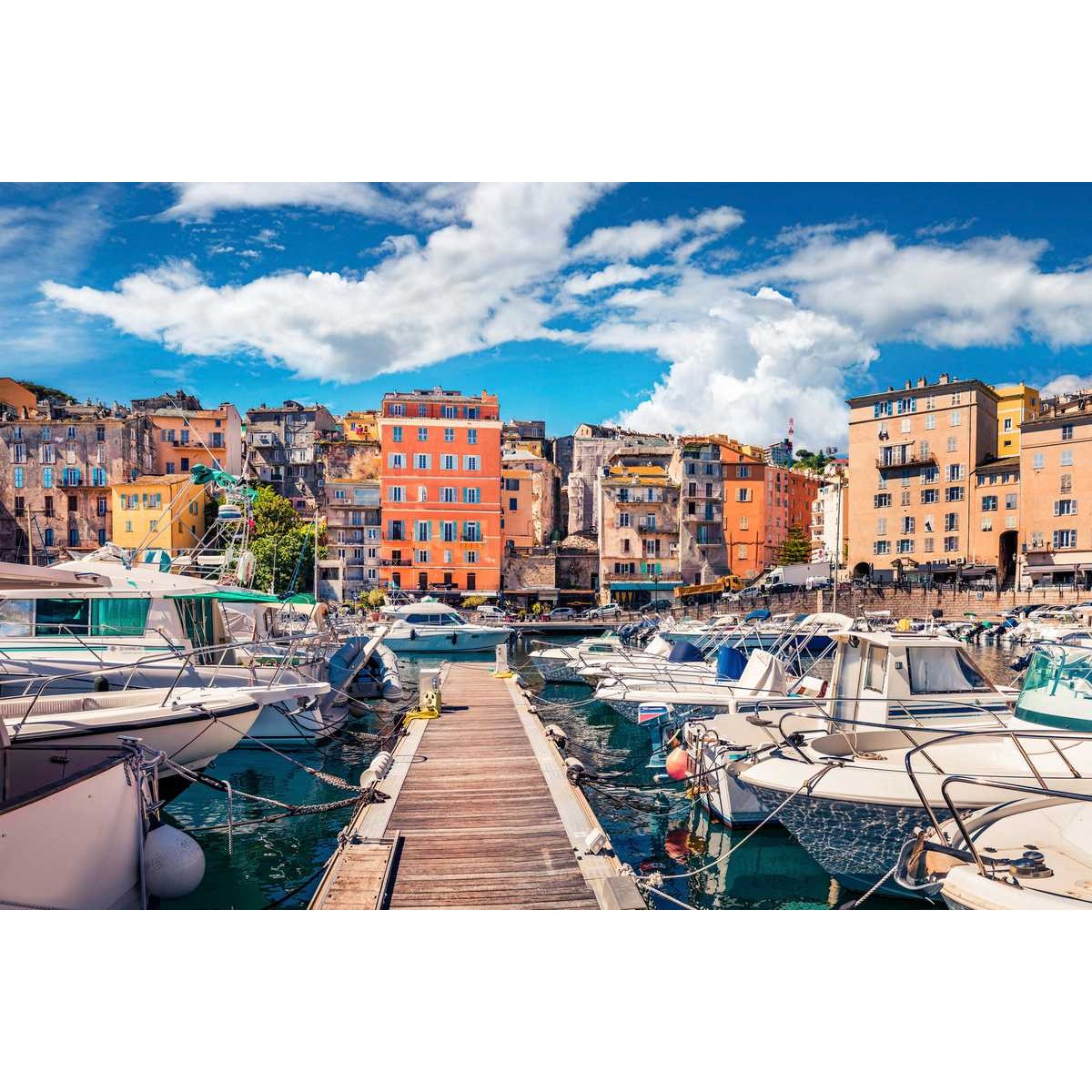 Tableau Mural Bastia Corse PORT tableaux sur toile-bleu, CEANOTHE