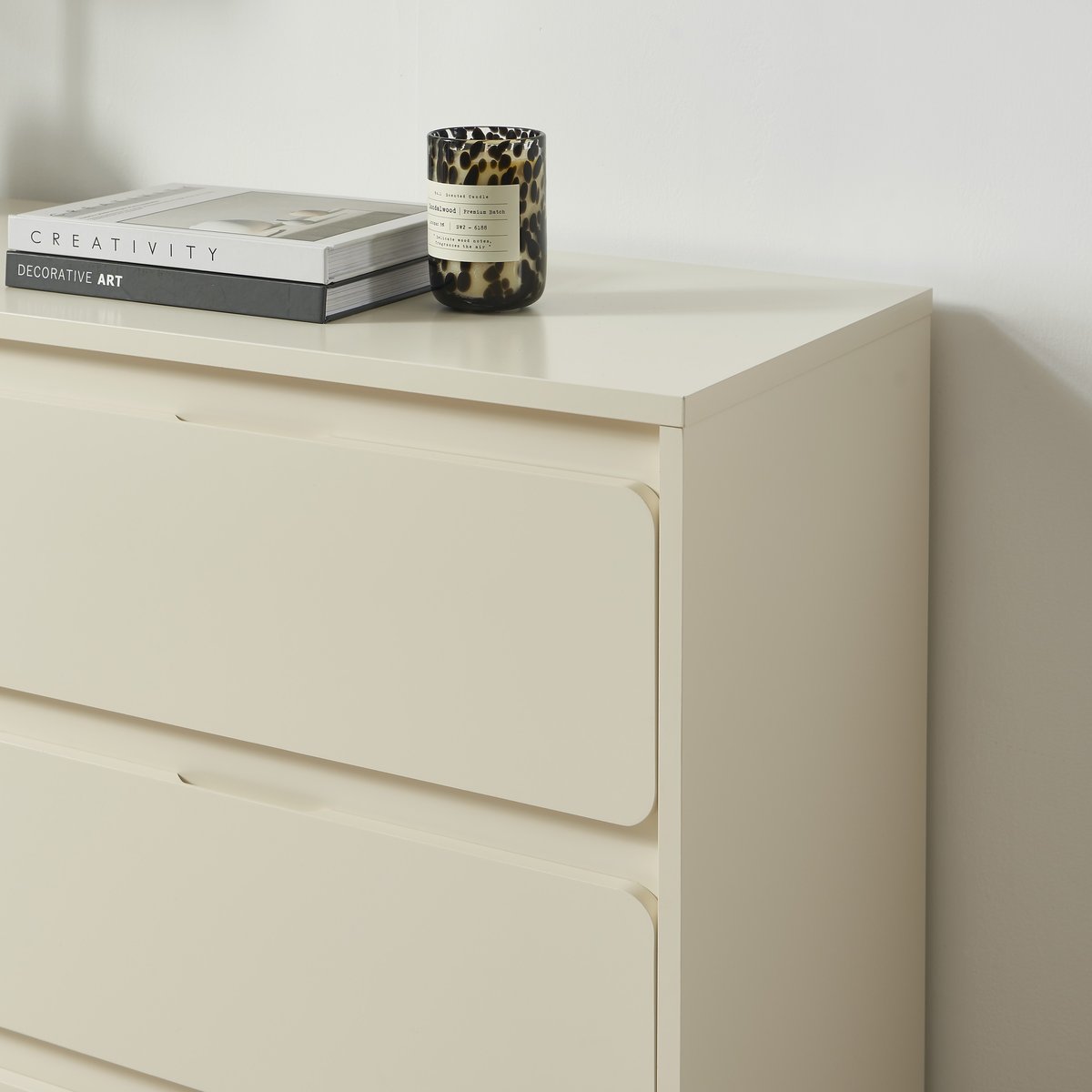 Commode 6 tiroirs AKKA beige, BAÏTA