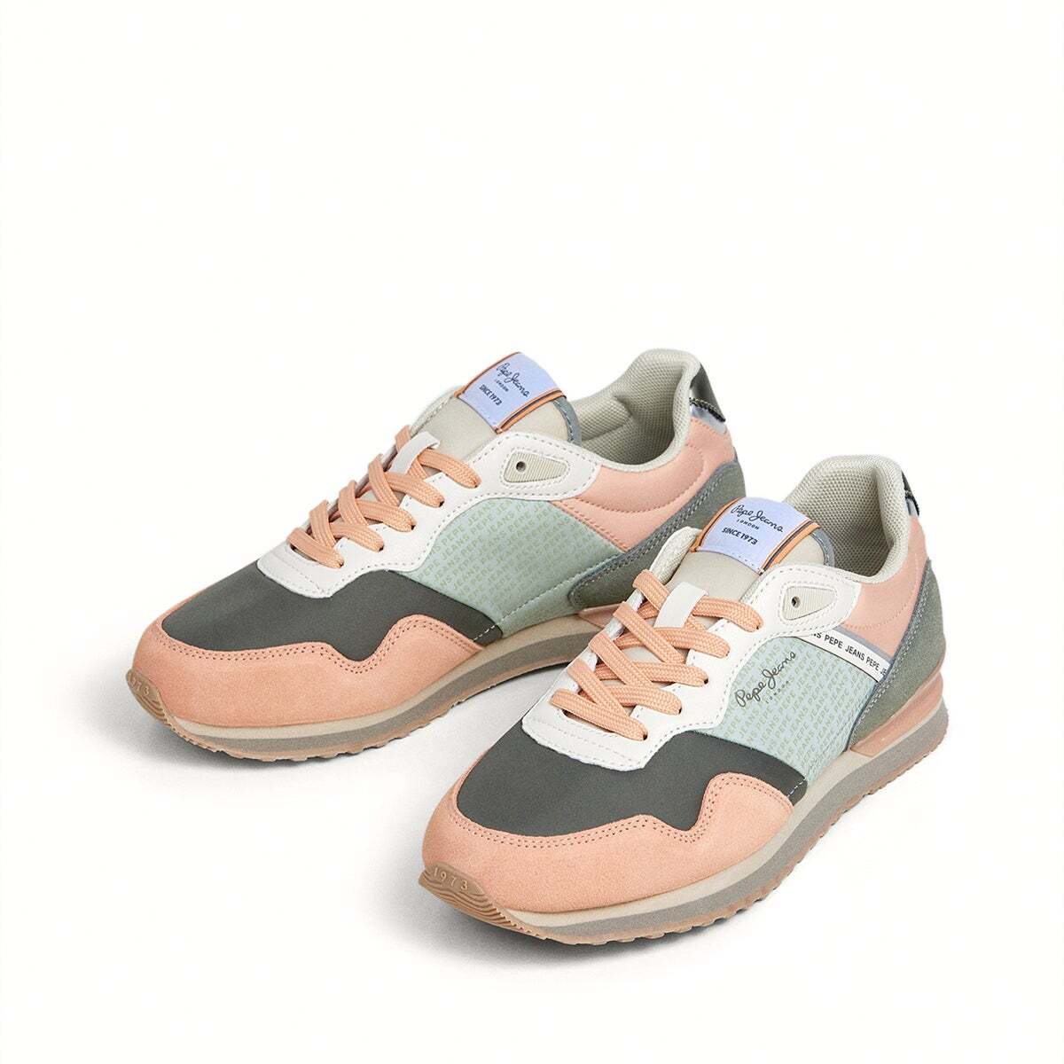Baskets Combinées orange pêche, PEPE JEANS