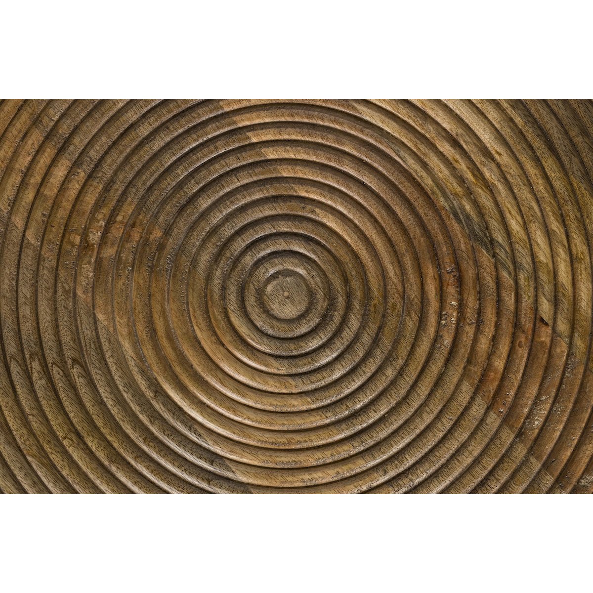 Table basse sculptée en bois - MAEZE marron, MATHI DESIGN