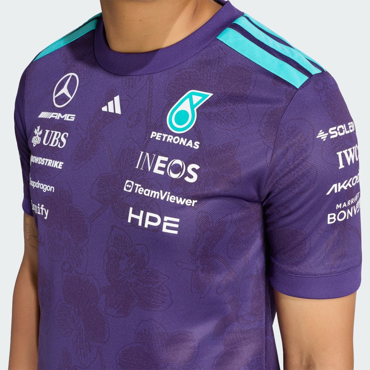 Maillot Pilote Mercedes - Amg Petronas Formula 1 Team Vanda Bloom Maillot Pilote Mercedes - Amg Petronas Formula 1 Team Vanda Bloom dark purple, adidas Performance