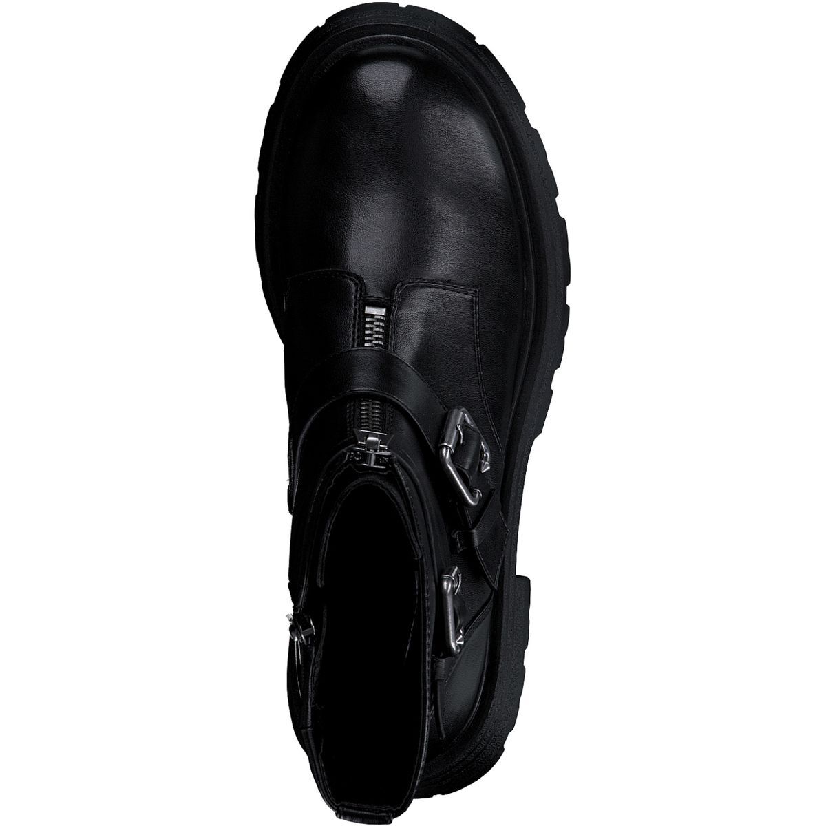 Bottine plate noir mat, TAMARIS