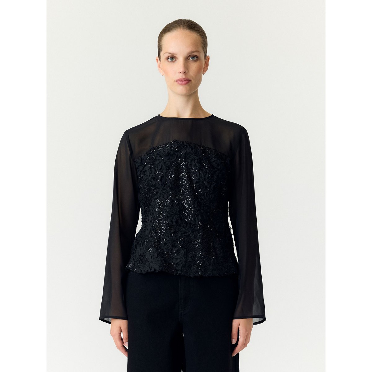 Top noir - black1, YAS