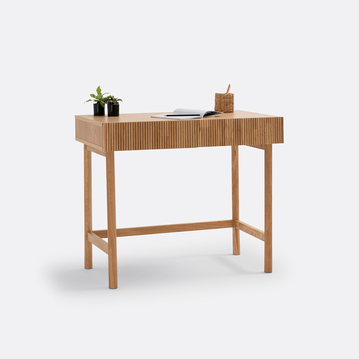 Bureau 2 tiroirs, Bilbao chêne, LA REDOUTE INTERIEURS