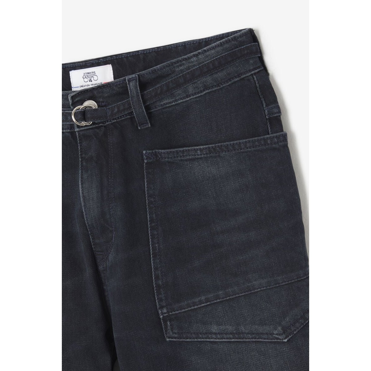 Jeans loose, large balloon , longueur 34 blue / black, LE TEMPS DES CERISES