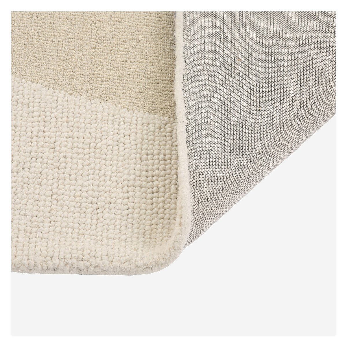 Tapis de salon coton RAOUL rose poudré, vert, bleu nuit, multicolore, HABITAT