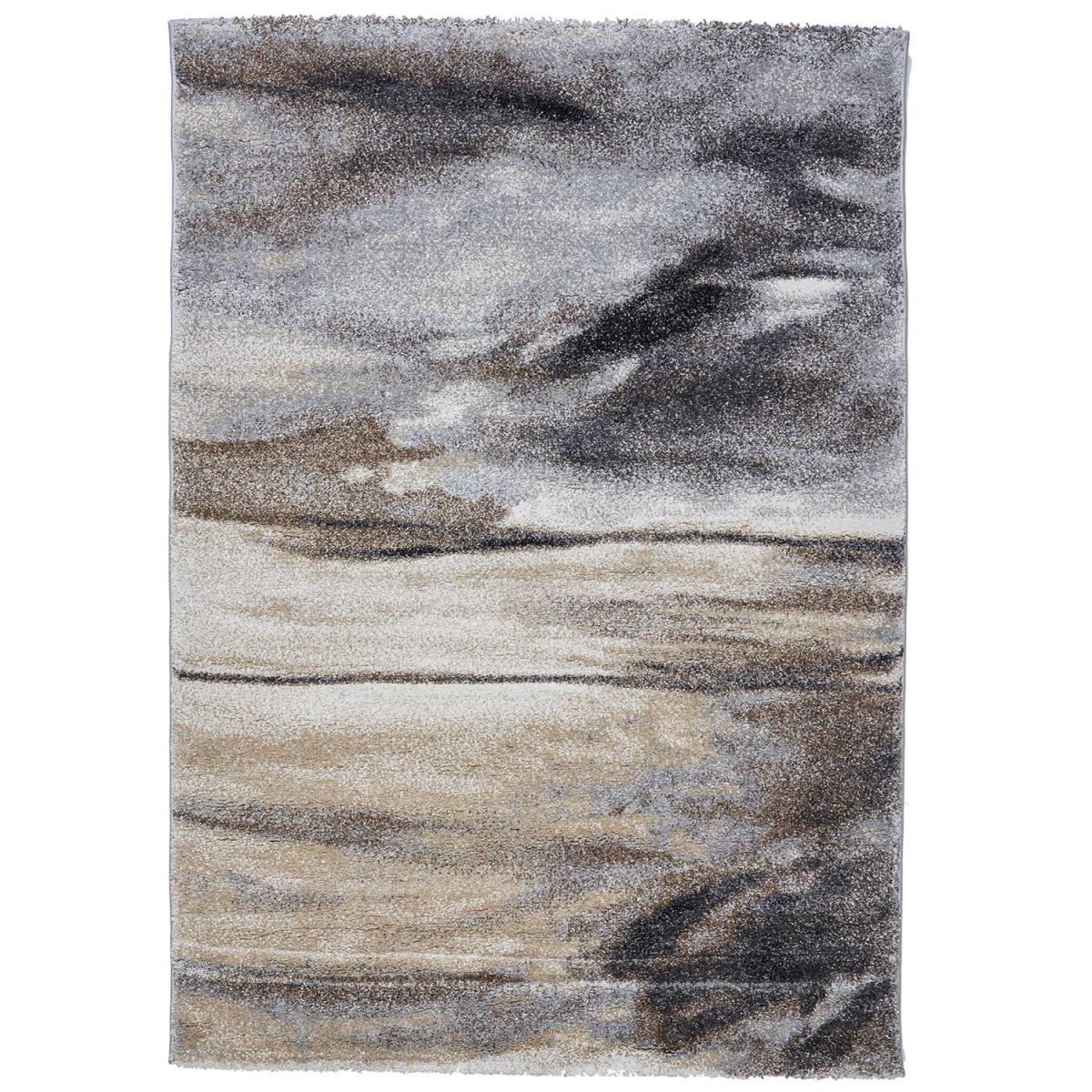 Tapis chambre tissé motif rond EL 55 gris, UN AMOUR DE TAPIS