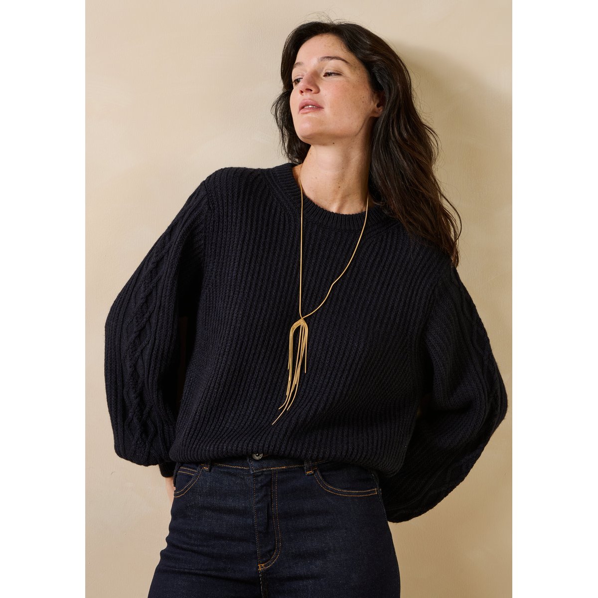 Collier sautoir light gold, LA FEE MARABOUTEE
