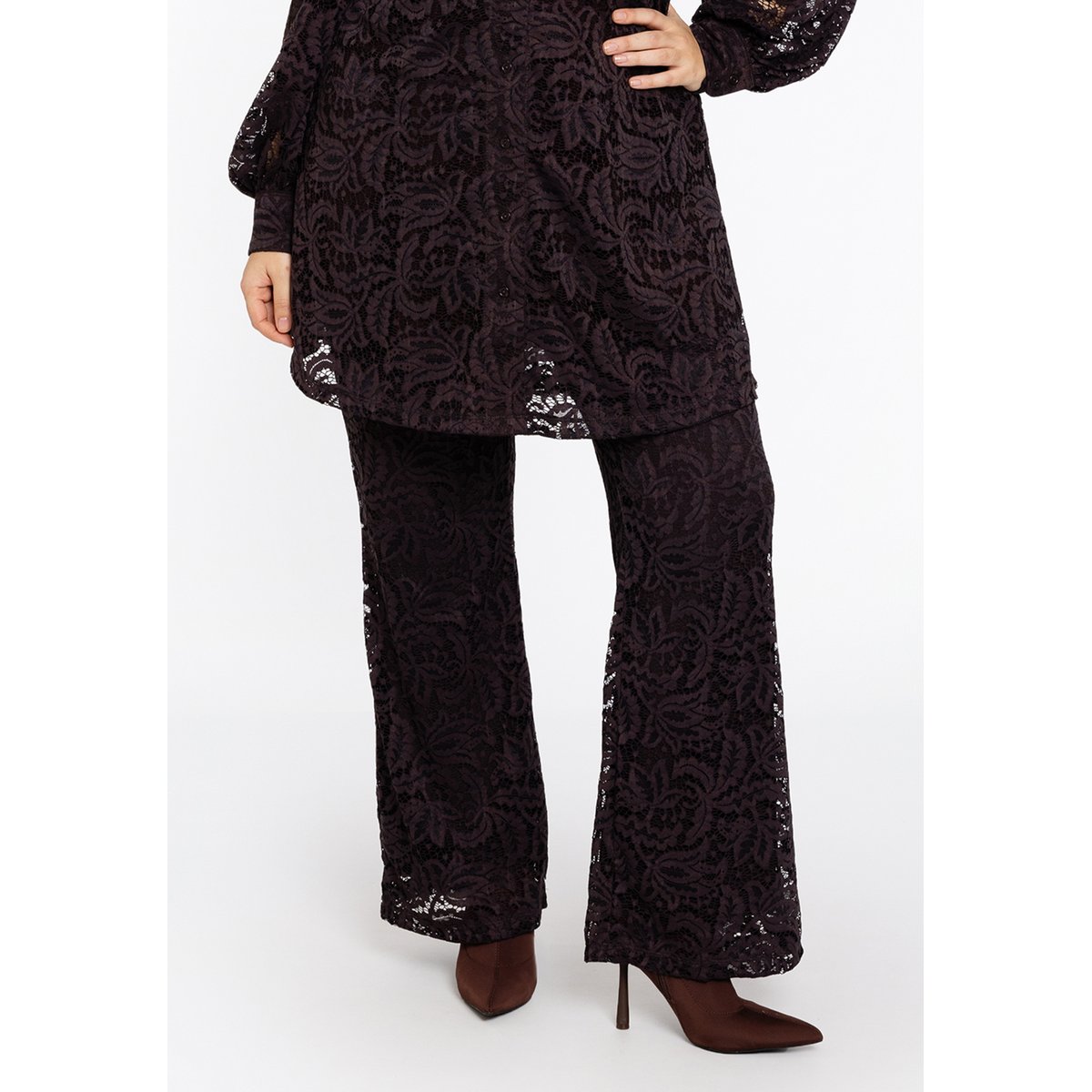 Pantalon bootcut marron, YOEK