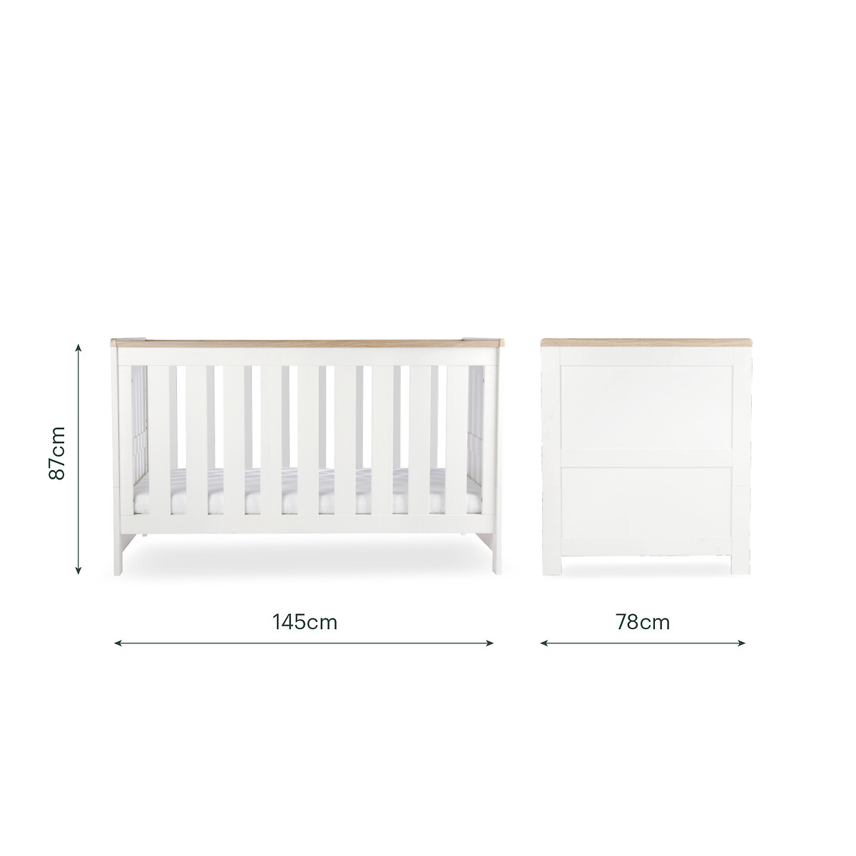 Burford 2-Piece Nursery Furniture Set white, CUDDLECO