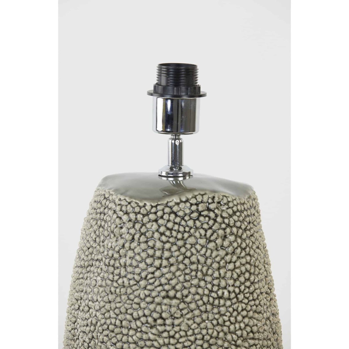 Base De La Lampe Céramique fine KYARA gris, LIGHT & LIVING