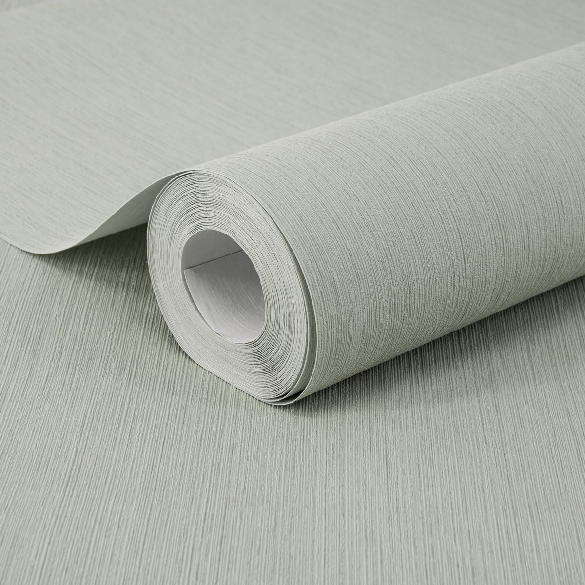 Papier peint Lignes structurées Vanille vert sauge, SUBLIME