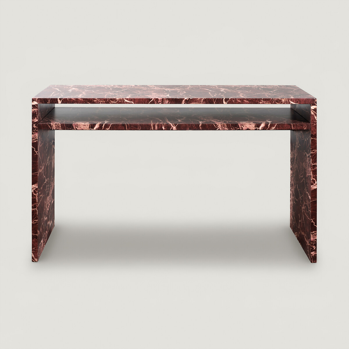 Rivington Rosso Levanto Faux Marble Desk dark red, ÉDITÉ