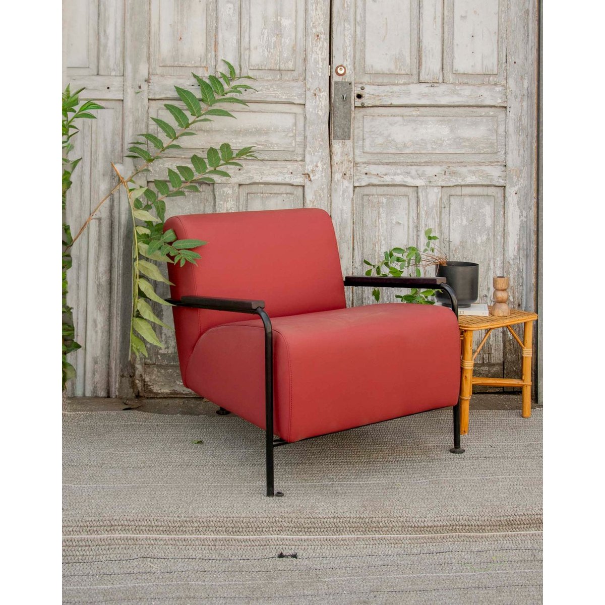 Fauteuil Viccarbe Colubi bordeaux Jakob N°1320 - Bon état bordeaux, DEBONGOUT
