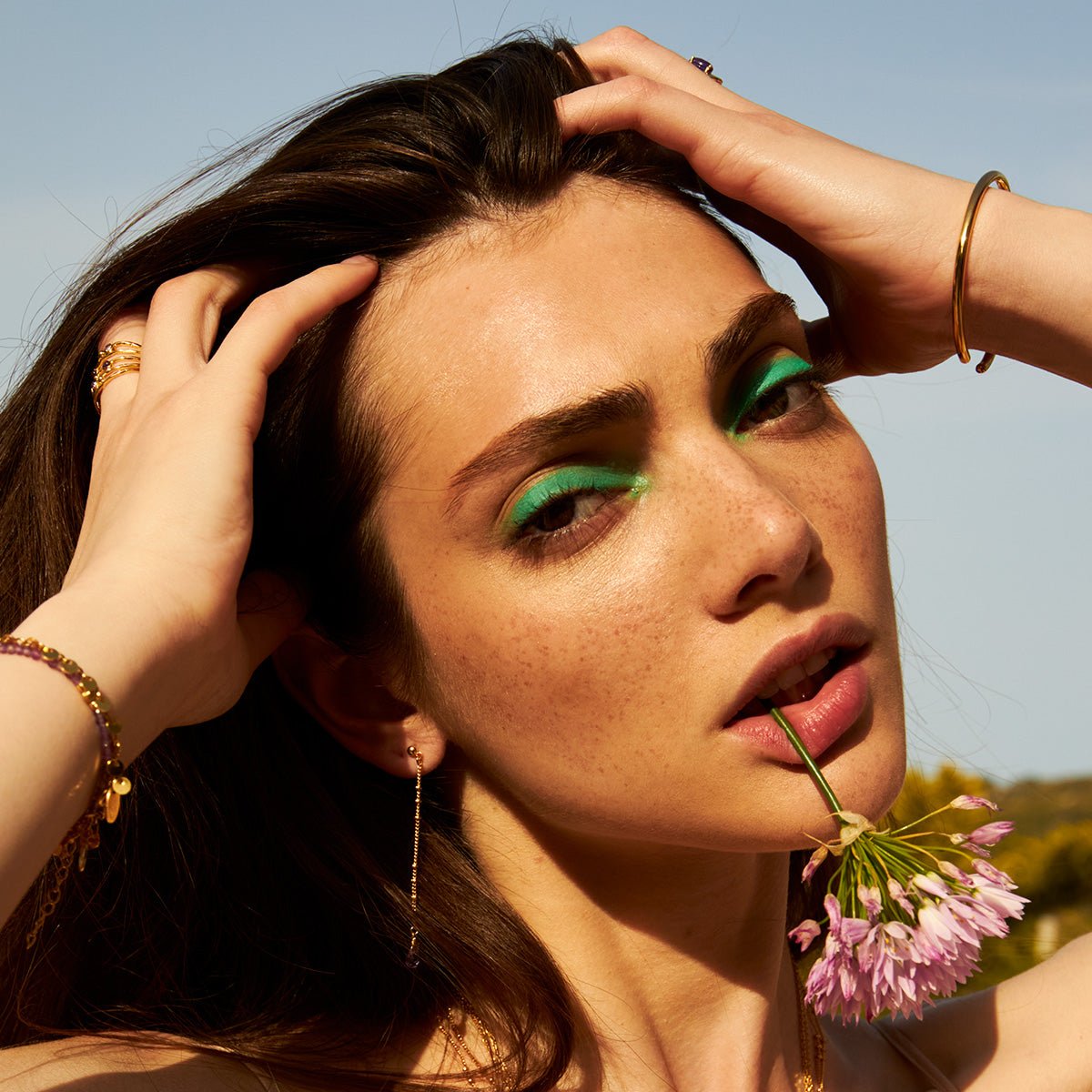 Bracelet jonc doré - mick doré, CAROLINE NAJMAN