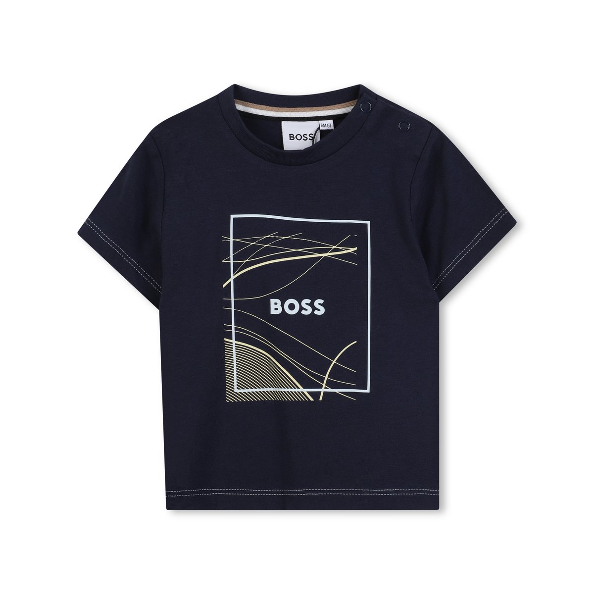 T-shirts à manches courtes bleu cargo, BOSS KIDSWEAR