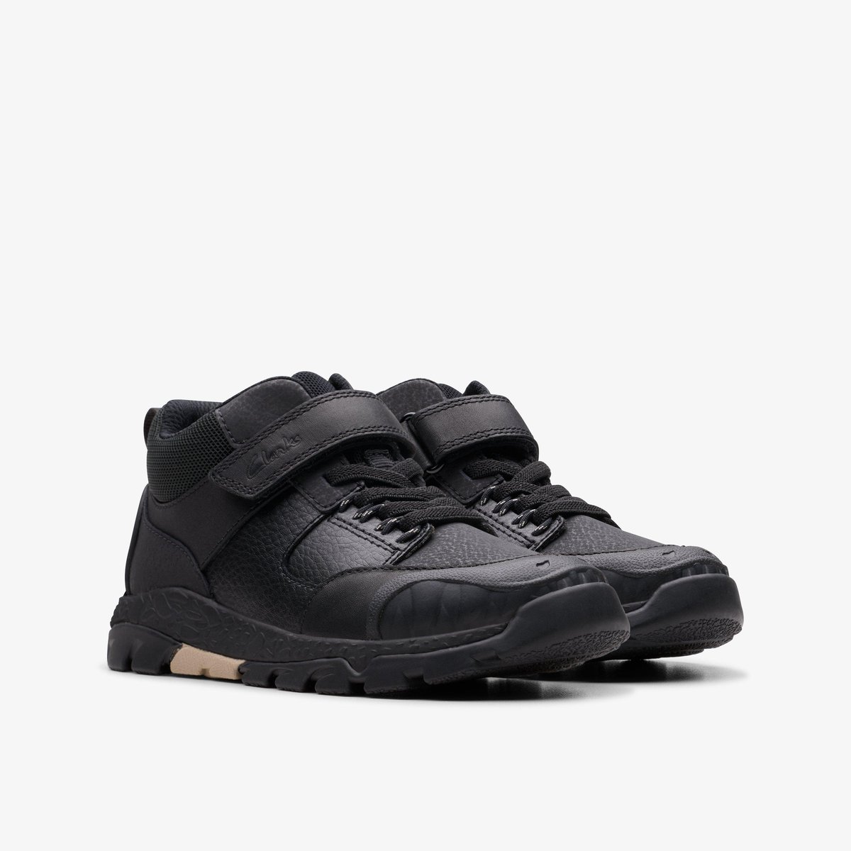 Boots Cuir Coupe Large STEGGY 2 GLOW K noir, CLARKS