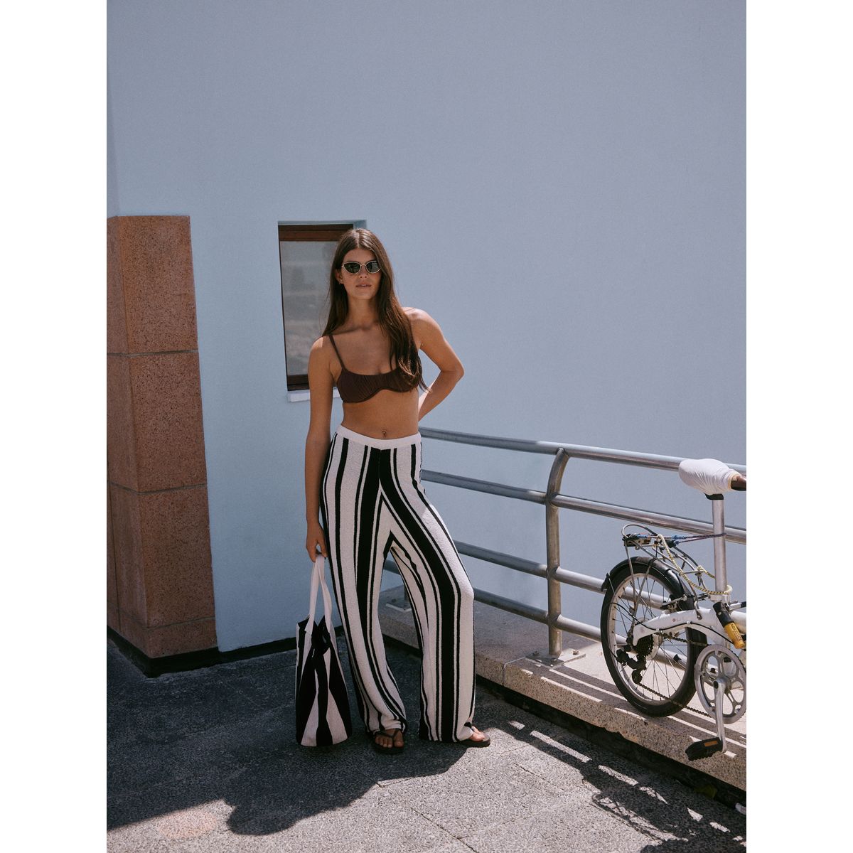 Pantalon de plage en maille monochrome, NEXT