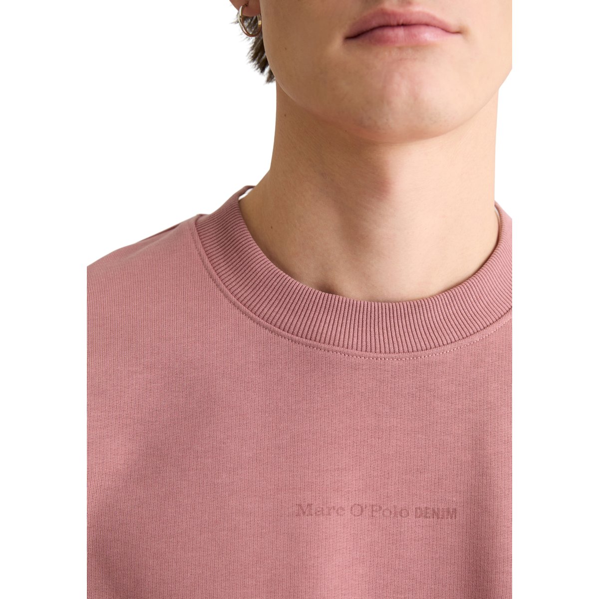 Sweat-shirt DfC régulier en sweat doux en coton bio violet, MARC O’POLO DENIM