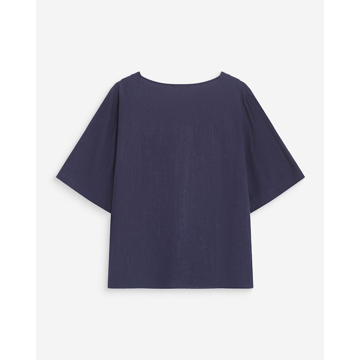 Top manches courtes col V VIOLON bleu marine, GRACE & MILA