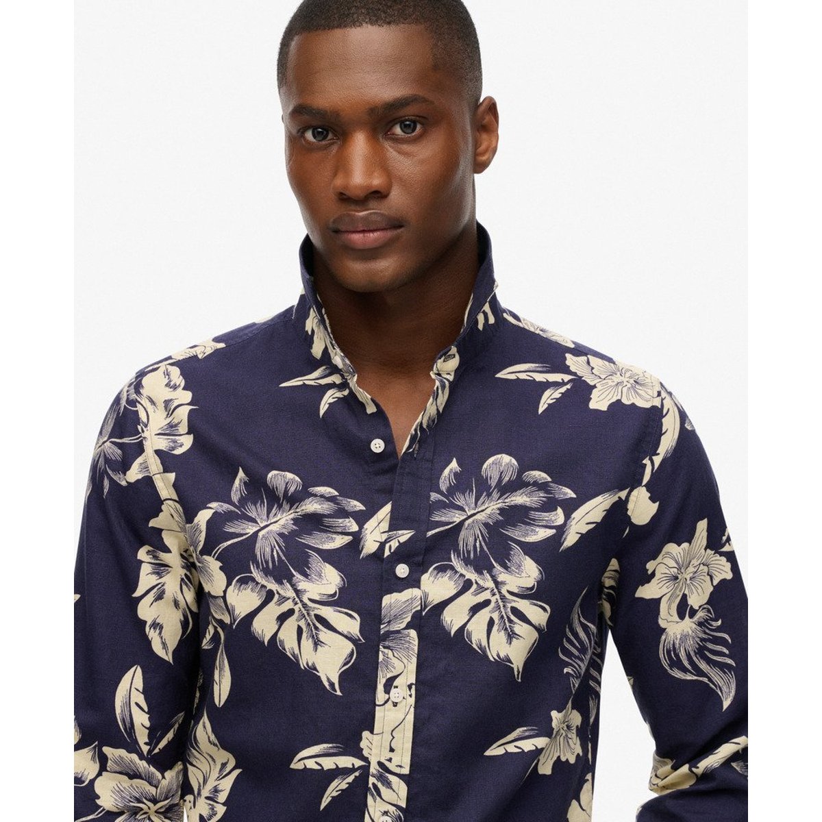 Chemise de plage à manches longues indigo chrissy, SUPERDRY