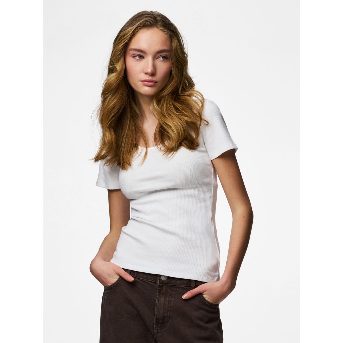 T-Shirt blanc - bright white1, PIECES